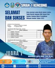 SMAN 1 KENCONG Raih Juara 1 Dalam Lomba Toilet Bersih Jenjang SMA Negeri Kab. Jember